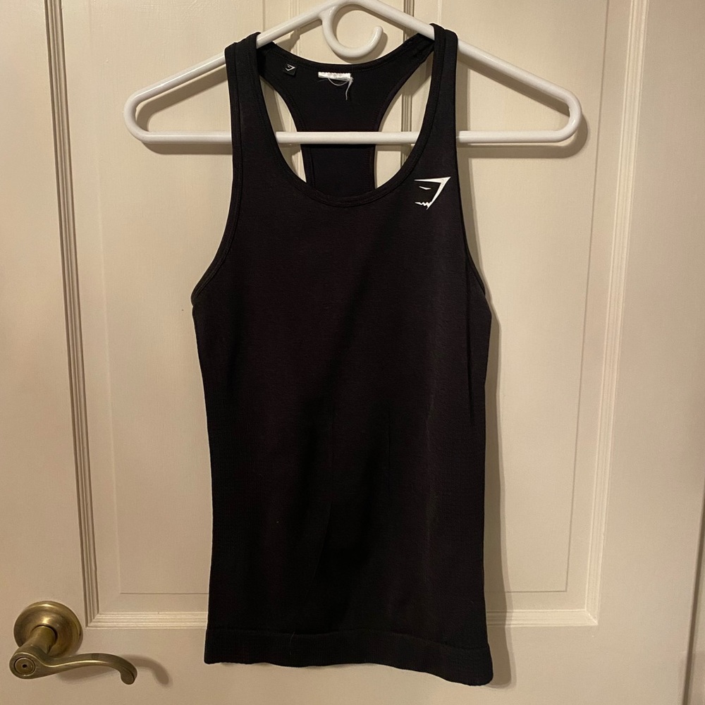 Black Gymshark Tank Top Size Small